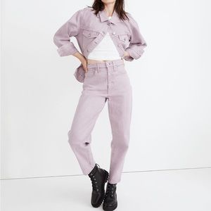 Madewell Balloon Jeans, Garment Dyed Edition, Provence Grape, 26